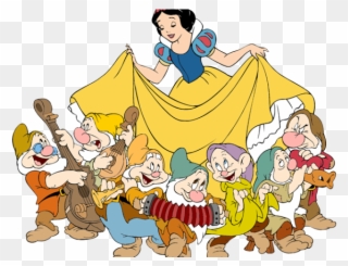 Dwarf Clipart Snow White's - Snow White And Dwarfs - Png Download