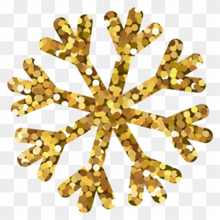 Snowflakes Gold Png Clip Art Image - Snowflake Transparent Png