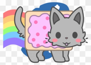 Nyan Cat Clipart Chibi Kawaii Chibi Nyan Cat Png Download