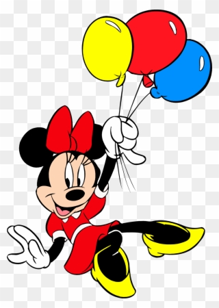 Gifs Y Fondos Pazenlatormenta - Minnie Mouse With Balloons Clipart