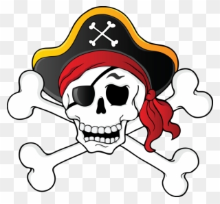 Pirate Skull And Crossbones Clipart - Png Download