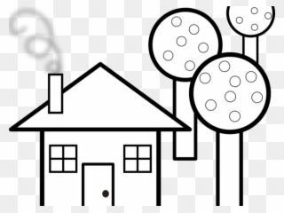White House Clipart Small House - Shapes Clip Art Black And White - Png Download
