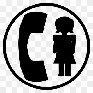 Telephone Png White Free Stock - Women Helpline Icon Png Clipart
