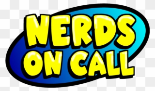 Logo From Nerds On Call Computer Repair In Sacramento, - Nerds On Call Png Clipart