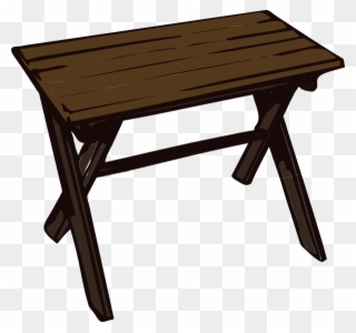 Wooden Table Clipart - Png Download