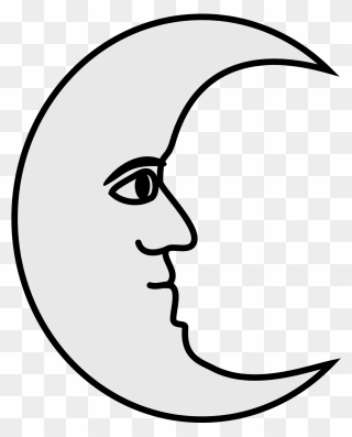 Coa Illustration Elements Planet Moon V2 - Heraldry Moon Clipart