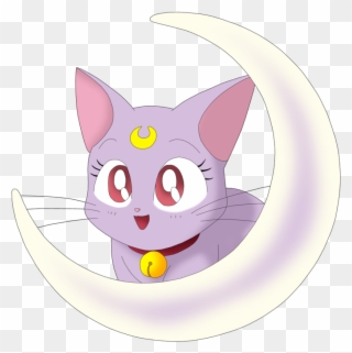 Sailormoon Sailor Moon Diana Cat Moon Gato Luna Gatolin - Luna Sailor Moon Png Clipart