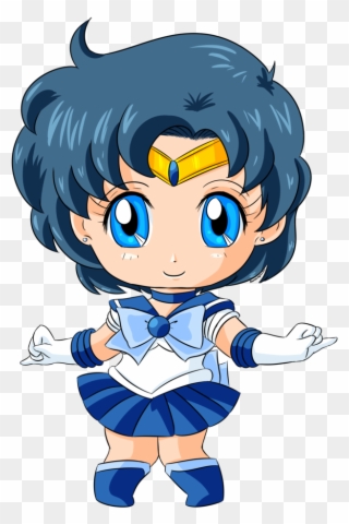 Chibi Sailor Mercury For Katie0513 By Florafox - Chibi Sailor Mercury Clipart