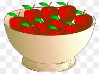 Apple Clipart Bowl - 10 Apples In A Bowl - Png Download