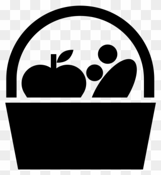 Fruits - Fruit Basket Icon Png Clipart