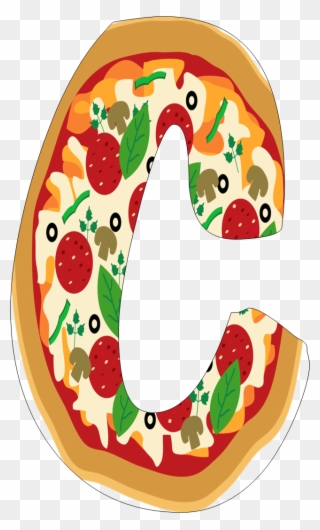 Oh My Alfabetos - Letras Y Numeros De Pizza Clipart