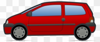 Minivan Cartoon Renault Twingo - Clip Art Mini Van - Png Download