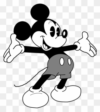 Mickey Black And White Drawing At Getdrawings - Black And White Mickey Mouse Clipart