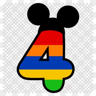 Download Numero 4 Mickey Png Clipart Minnie Mouse Mickey - Mickey Baby Numero Transparent Png