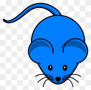 Tail Clipart Mouse Tail - Blue Mouse Clipart - Png Download