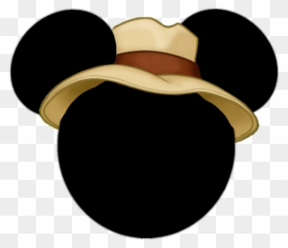 Image Result For Animal Print Mouse Ear Clip Art Disney - Cabeça Do Mickey Safari - Png Download
