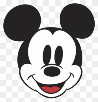 Mouse Faces Clipart Classic - Coloring Mickey Mouse Face - Png Download