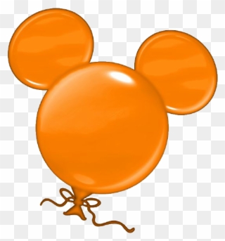 Orange Balloon Clipart Clipart Panda - Mickey Mouse Balloon Clipart - Png Download