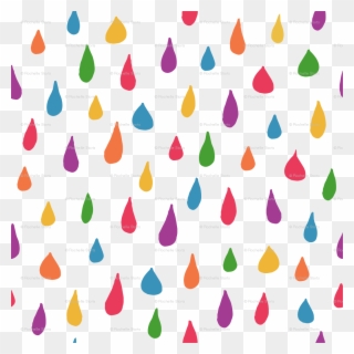 Rainbow Raindrops / Nursery Baby Kids Simple Design Clipart