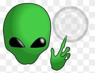 Point, Hand, People, Alien, Face, Cartoon, - Extraterrestrial Life Clipart