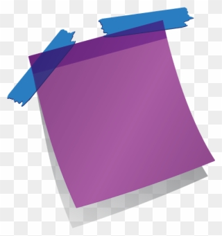 Purple Post It Notes Png - Post It Purple Png Clipart