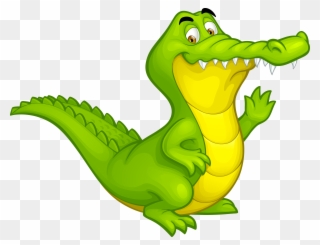 Crocodile Alligator Cartoon Illustration - Cartoon Crocodile Sitting Down Clipart