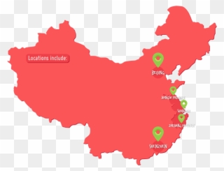 China, Teach In China, China Premier Tefl Internship, - China Map Clipart
