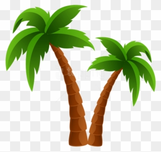 Free Png Download Two Palm Trees Png Images Background - Cartoon Palm Tree Png Clipart