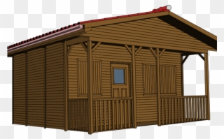 Cottage Clipart Cowboy - House Cabin Transparent Background - Png Download