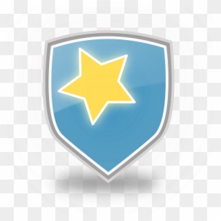 This Free Icons Png Design Of Blue Shield Star Icon - Escudo Azul Y Amarillo Clipart