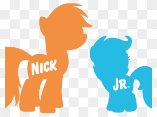 My Little Pony Clipart Silhouette - Nick Jr Uk Logo - Png Download