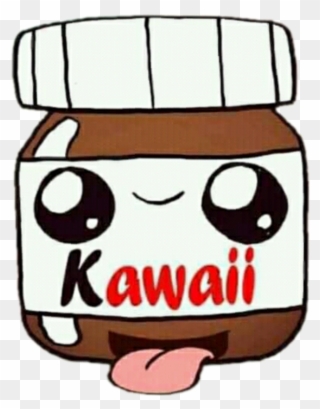 Nutella Sticker - Kawaii Cute Backgrounds Clipart