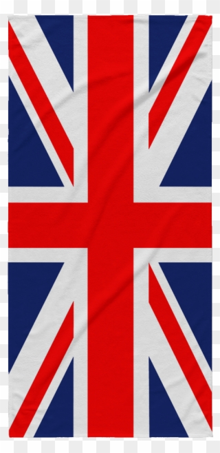 Beach Towel Nation Love - United Kingdom Flag Clipart