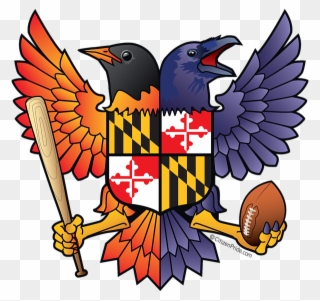 Baltimore Ravens And Orioles Clipart
