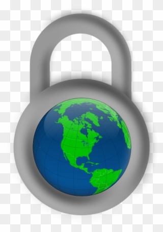 Global Lock Clipart - Png Download