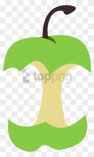 Free Png Apple Core Png Image With Transparent Background - Green Apple Core Clipart
