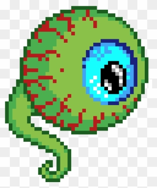 Scary Eyeball - Pixel Art Star Wars Boba Fett Clipart