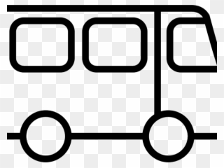 Bus Drawing Outline - Bus Outline Icon Png Clipart