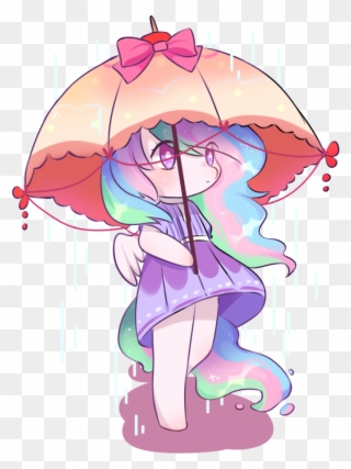 Alicorn Artist Nitrogenowo Chibi Cute Artistnitrogenowo - Umbrella Clipart