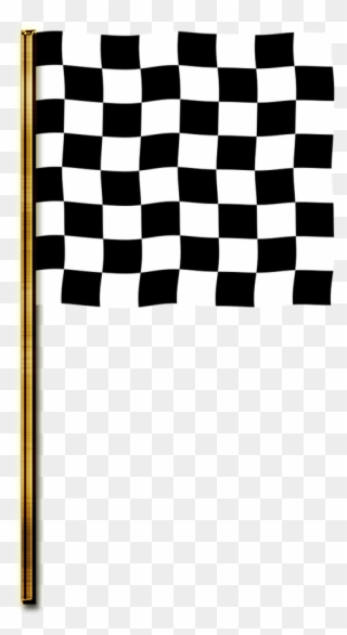 Flag Targeted Banner Checkered Flag - Cuadritos Negros Y Blancos Clipart