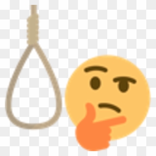Awesome Thinking Emoji Meme Face Transparent Inspiration - Thinking About Suicide Emoji Clipart