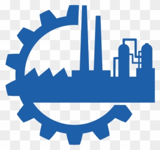 Factory-vector - Blue Factory Icon Clipart