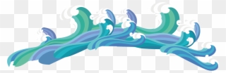 Stock Illustration The Sailing - Drawing Waves Clipart
