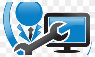 Computer Repair Shop Logo Clipart