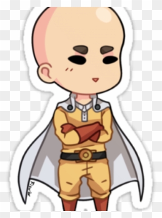 One Punch Man Clipart Japanese - One Punch Man Chibi Stickers - Png Download