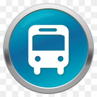 Icon Shuttle - Bus Stop Blue Icon Clipart