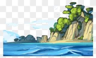 Drawn Ocean Sea - Illustration Clipart