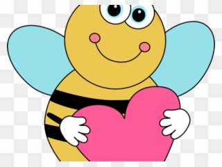 Bumblebee Clipart Spring - Cute Valentines Day Clip Art - Png Download