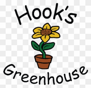 Hook's Greenhouse Logo Hook's Greenhouse - Flowerpot Clipart