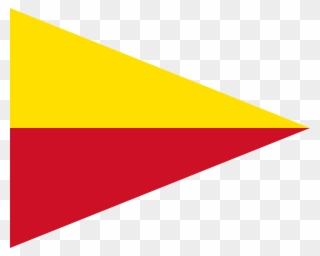 File Flag Of Liechtenstein - Red And Yellow Triangle Flag Clipart